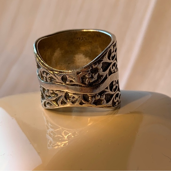 Silpada Filigree Band Ring Silver 925 Size 7 - Picture 7 of 10